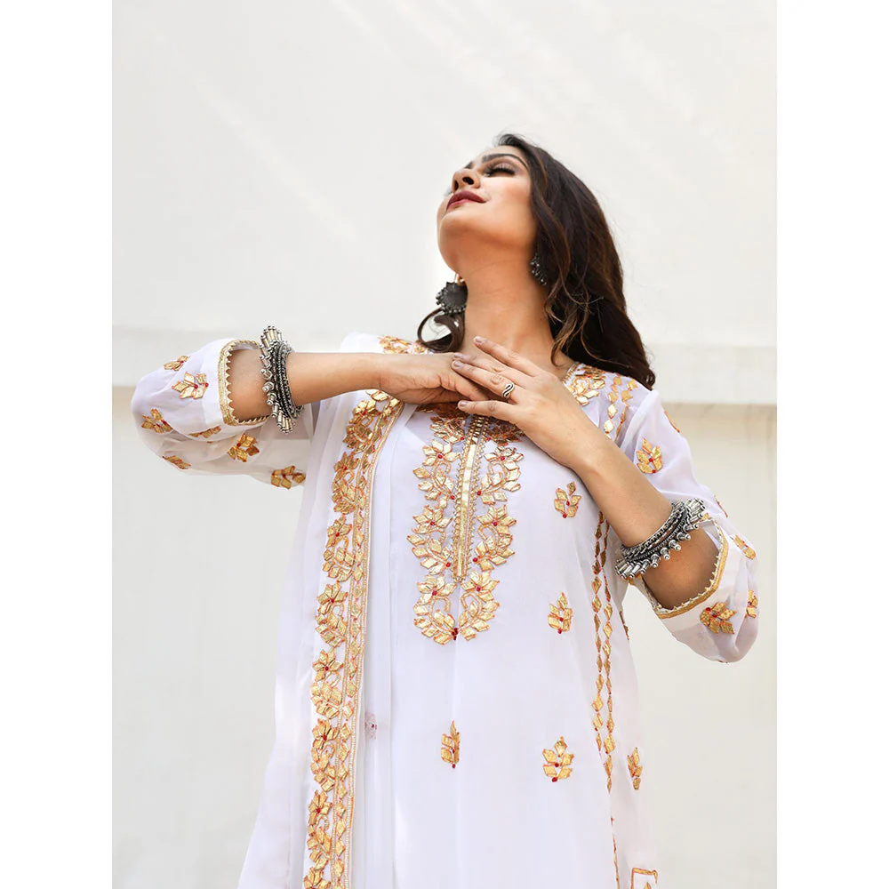 Gulabo Jaipur Nura White Straight (Set of 4) - Image 5