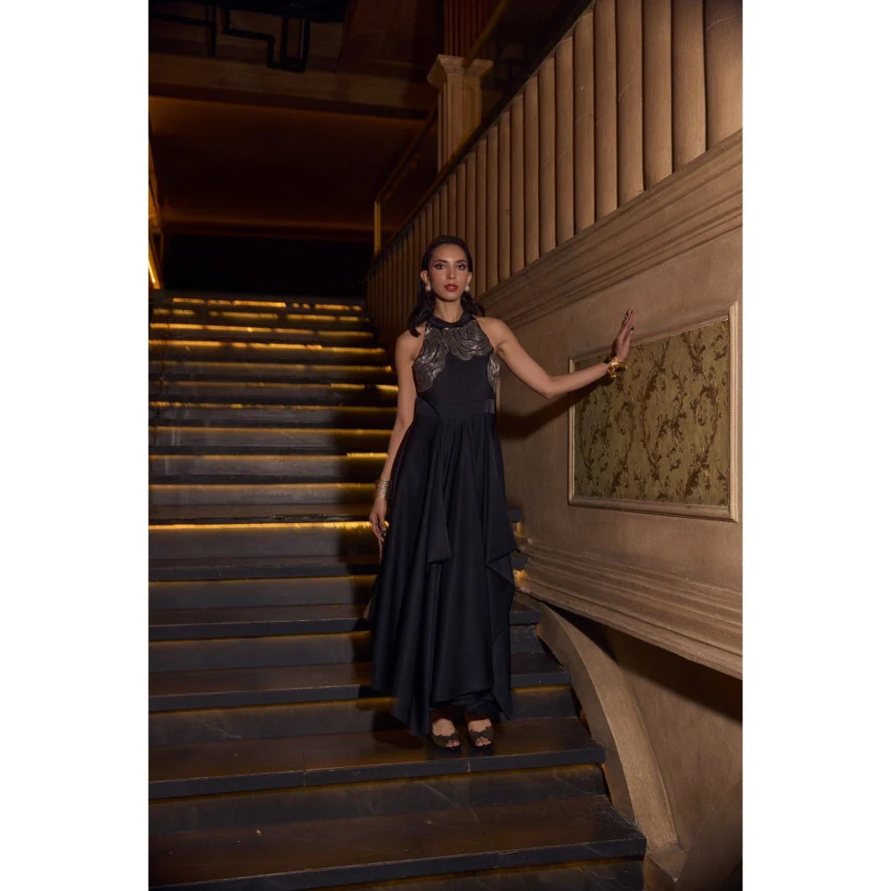 House of Fett Black Rose Gown - Image 6