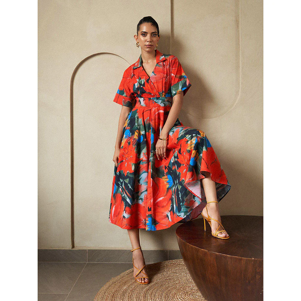 House of Fett Cherry Collins Red Dress - Image 4
