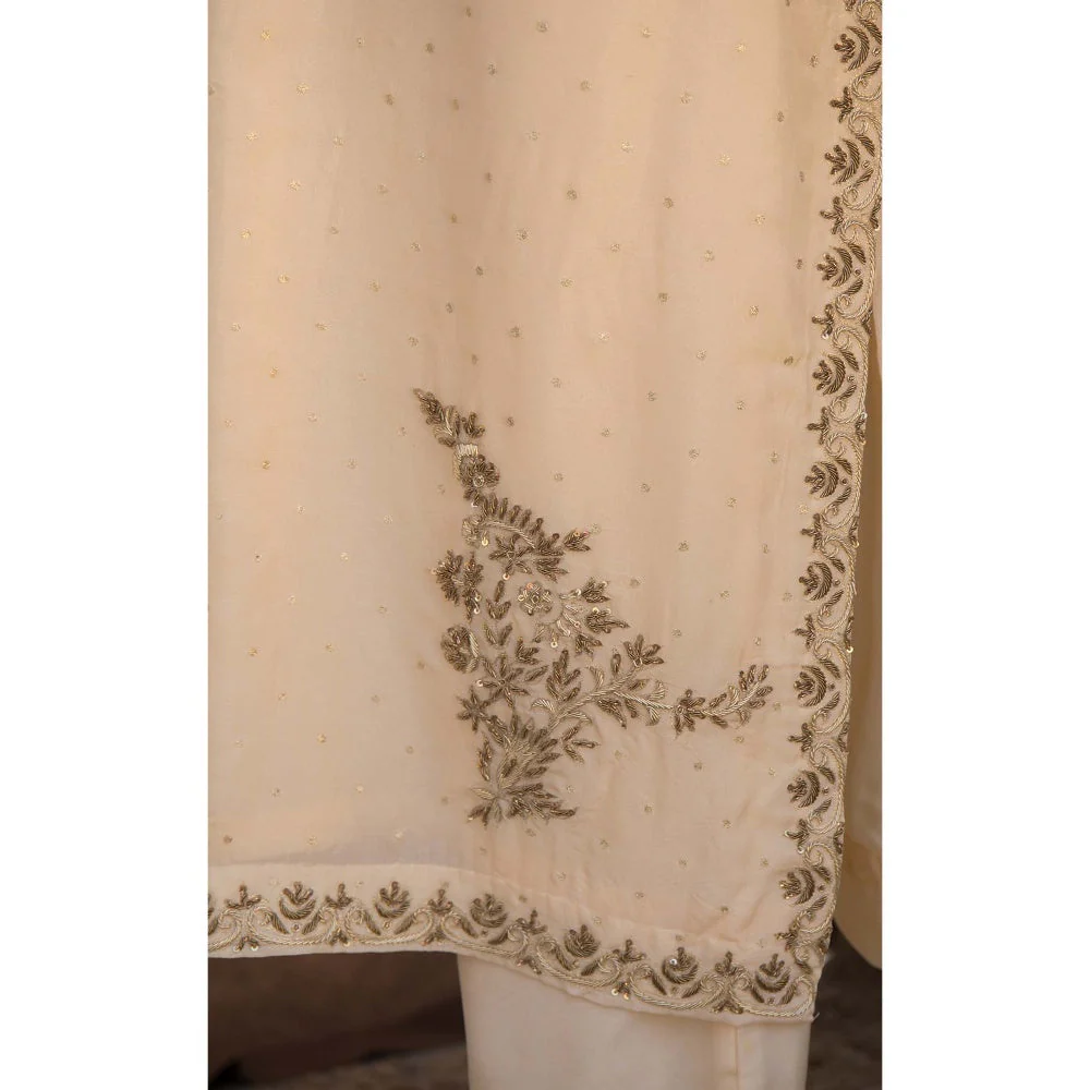House Of Muher Kashish Yellow Suit Set (Set of 3) - Image 4