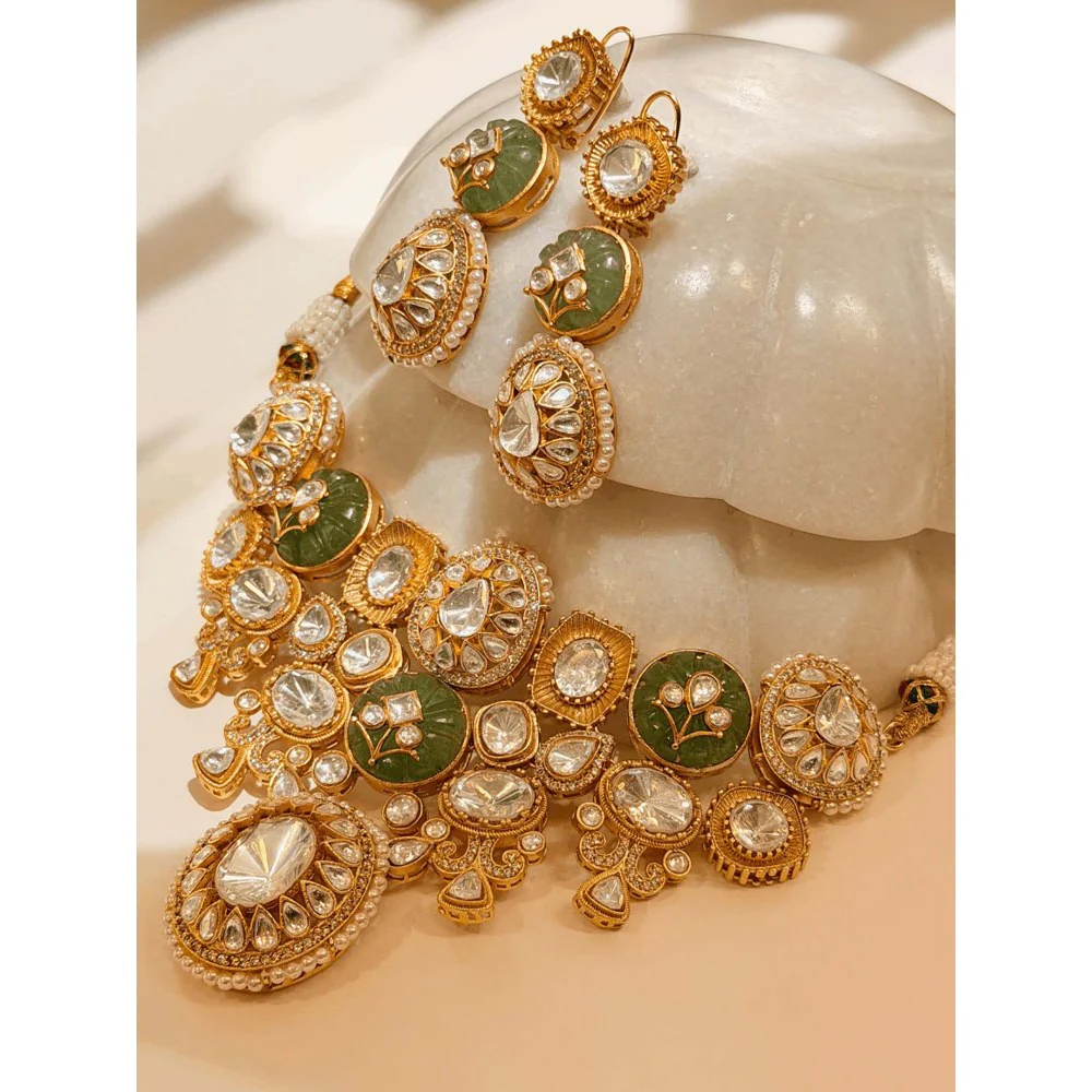 ILLUMINATE JEWELLERY Noor Multicolor Necklace with Earrings - Image 2