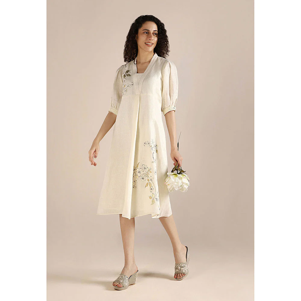 Kaveri Off-white Camelia Dress - Image 3