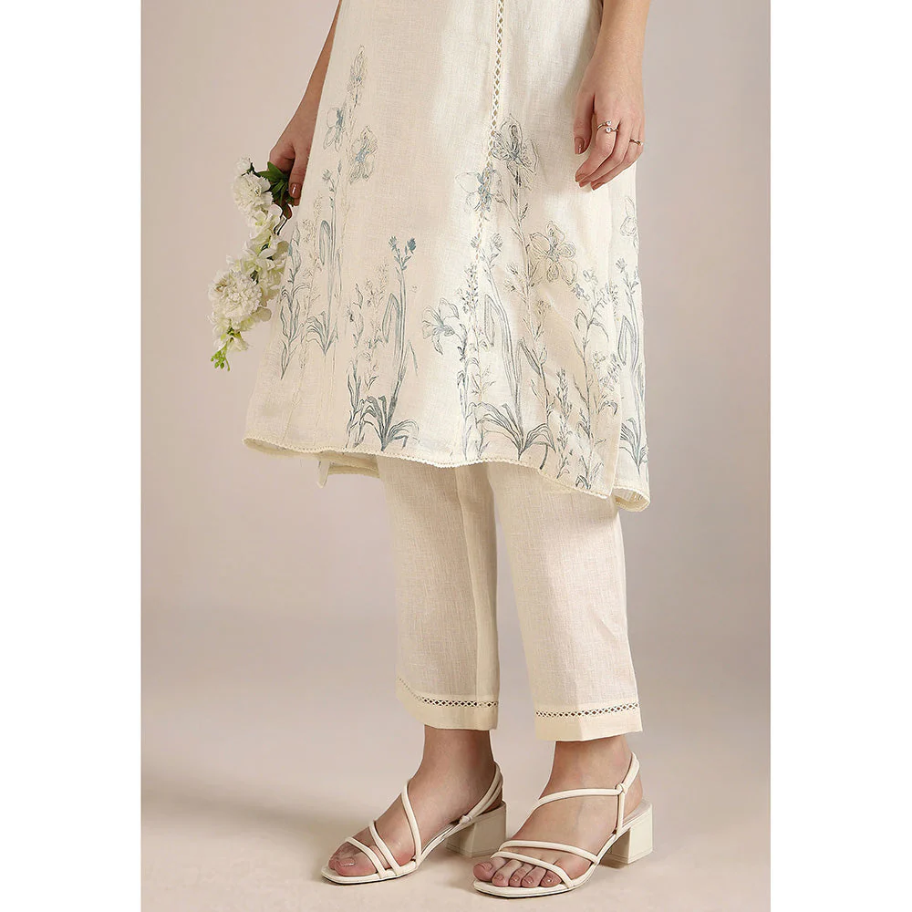 Kaveri Off-white Savannah Fly Free Co-Ord (Set of 2) - Image 6