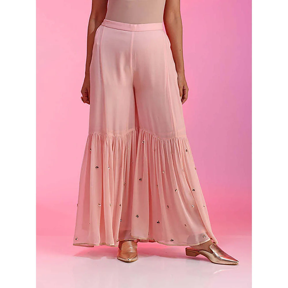 Kudi Pataka Designs Ayesha/Ip Kurta with Sharara and Dupatta - Image 6
