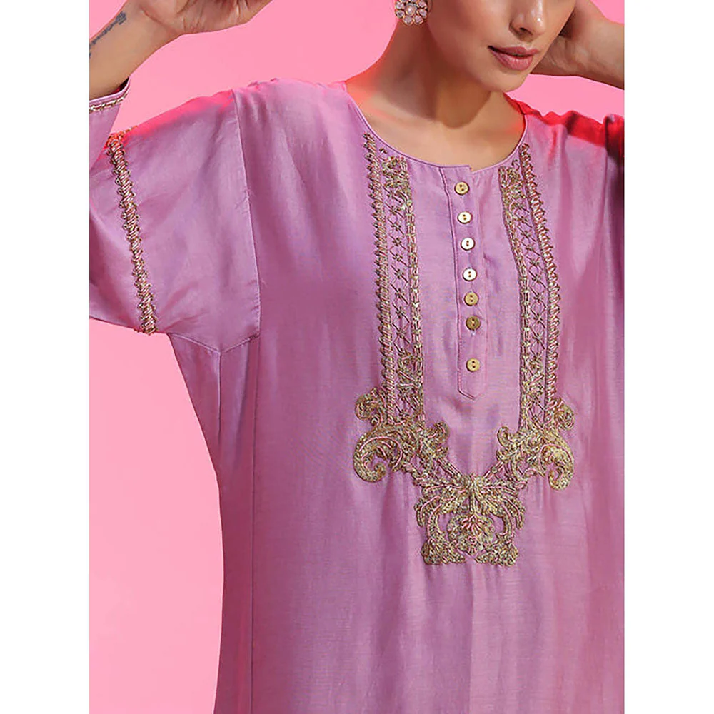 Kudi Pataka Designs Lajjo/Li Kurta with Churidar and Dupatta - Image 6