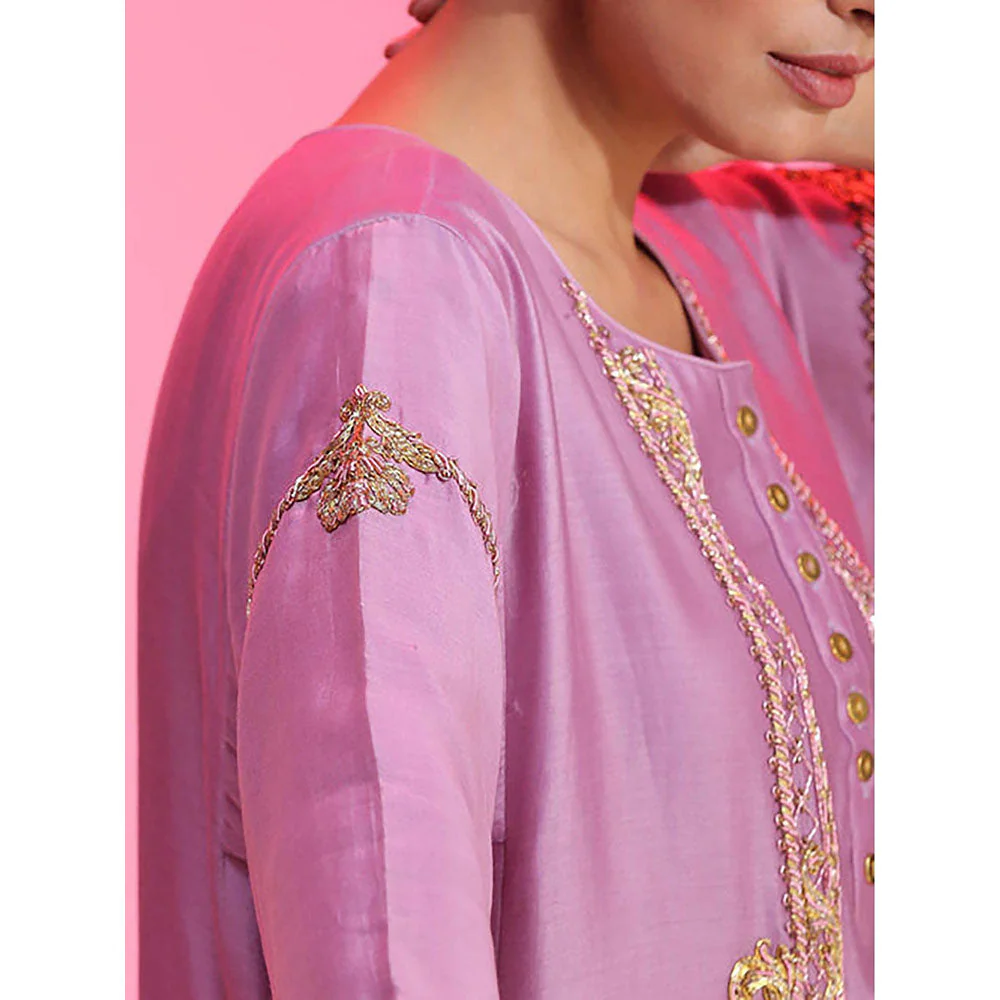 Kudi Pataka Designs Lajjo/Li Kurta with Churidar and Dupatta - Image 7