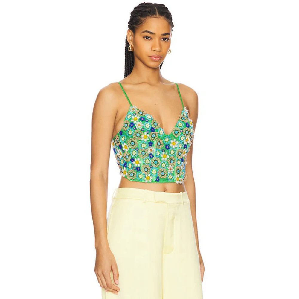 La Fuori Mossy Meadow Bustier - Image 2