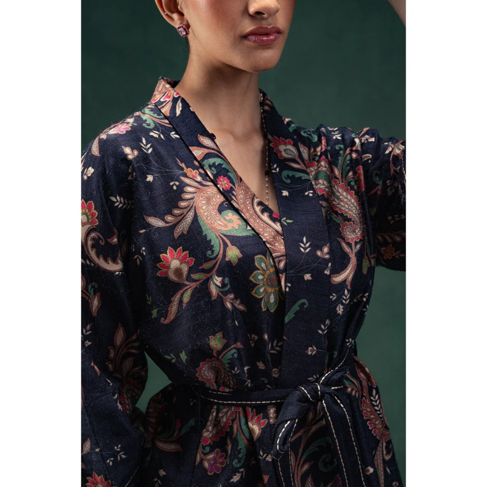 LABEL NAARITI Yasmin Black Regular Fit Co-Ord Set - Image 4