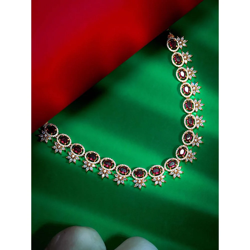 Label Ruby Natural Red Stone Beaded Necklace - Image 4