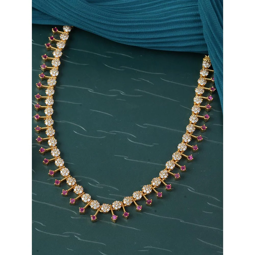 Label Ruby Pink Wild Necklace with Stones - Image 2