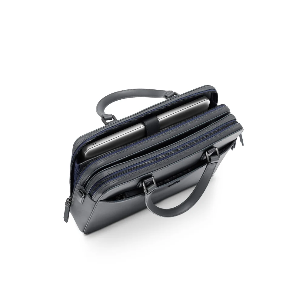 Lapis Bard Ducorium Leather Chester 14-inch Laptop Business Bag Graphite - Image 6