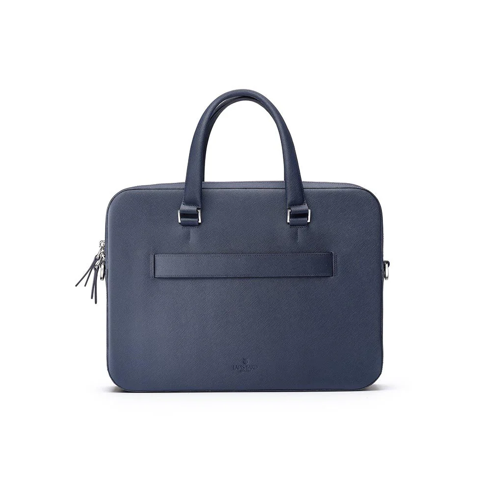 Lapis Bard Navy Stanford Austin 14-inch Slim Laptop Bag with Detachable Belt - Image 8