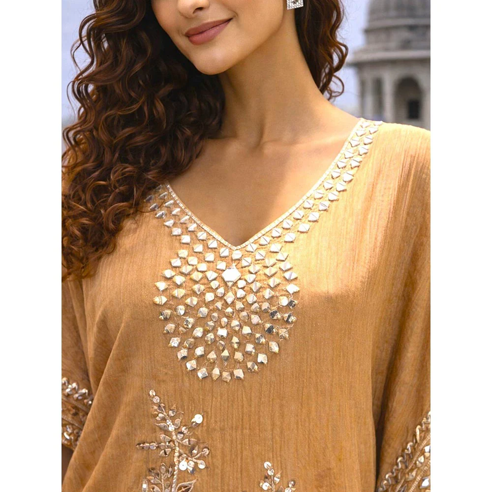 MABISH LUXE Mirror Work Kaftan with Pant - Image 4