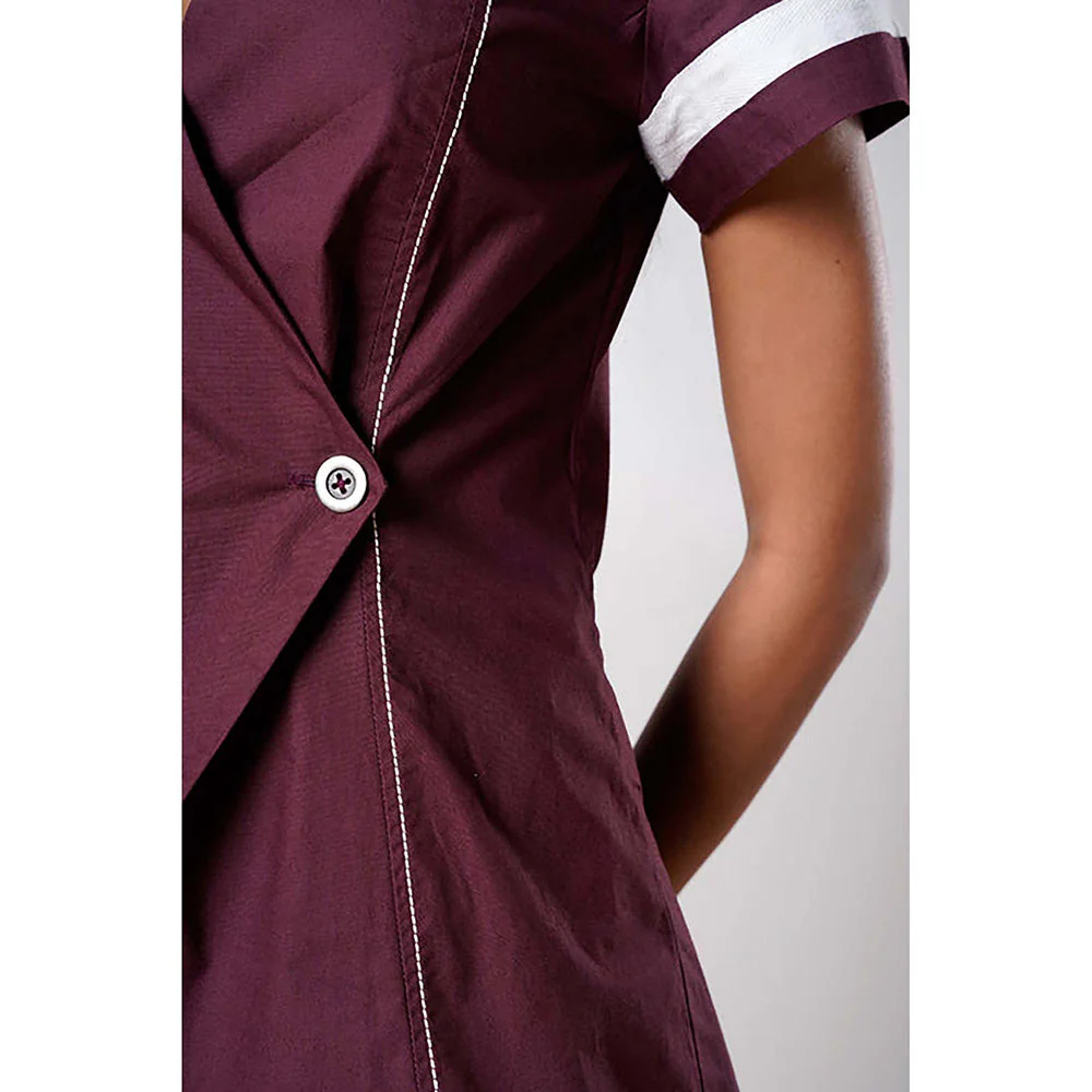 MADDER MUCH Brown Cotton V-Neck Solid/Plain Top With Pant - Image 7