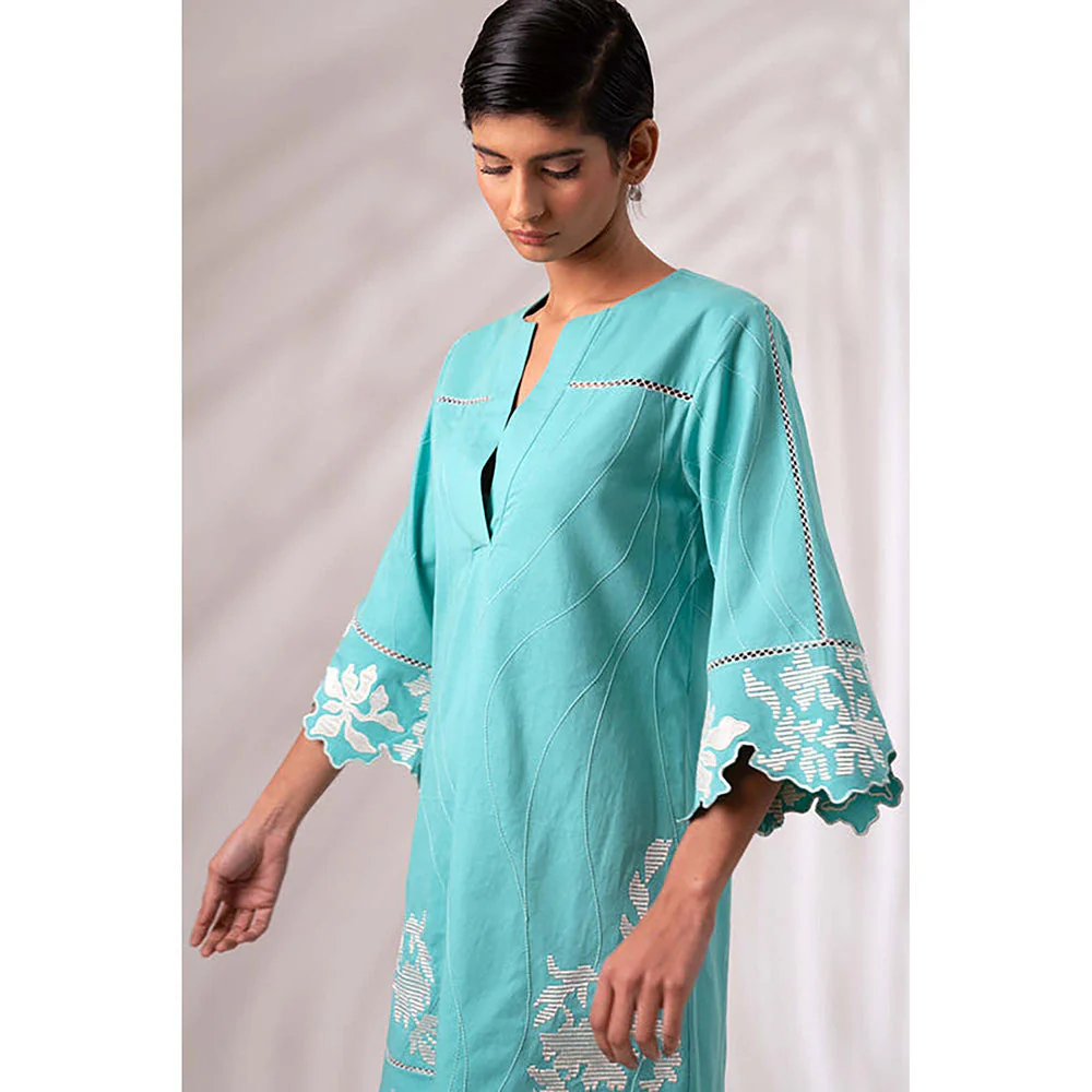 MADDER MUCH Mason - Sea Green Short Dress - Image 4