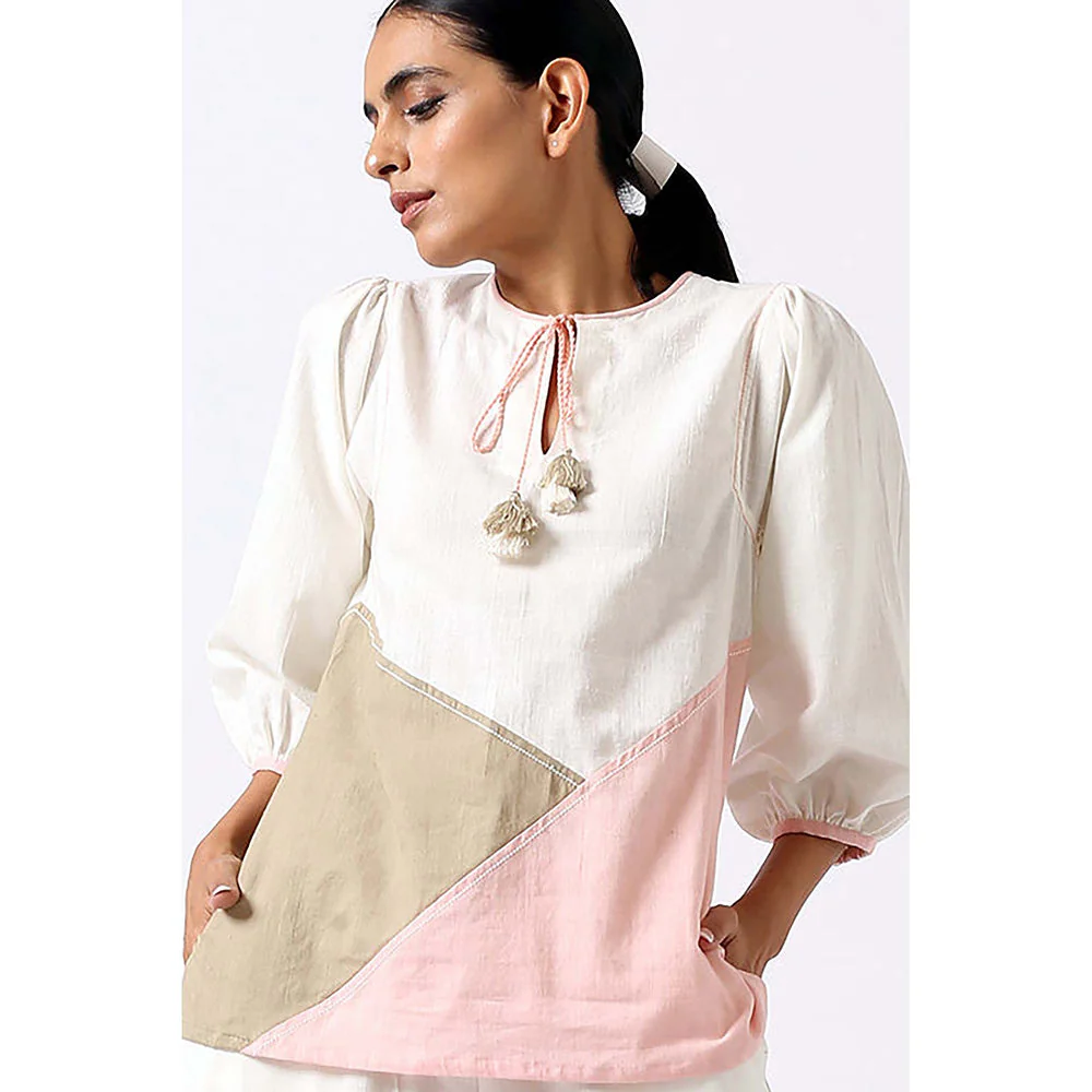 MADDER MUCH Multi-Color Cotton Solid Plain Top With Pant - Image 4
