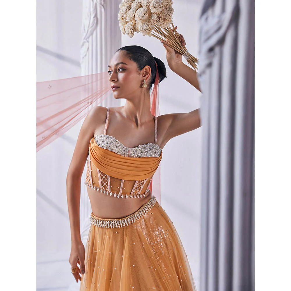 MANDIRA WIRK Ombre Top with Skirt (Set of 4) - Image 5