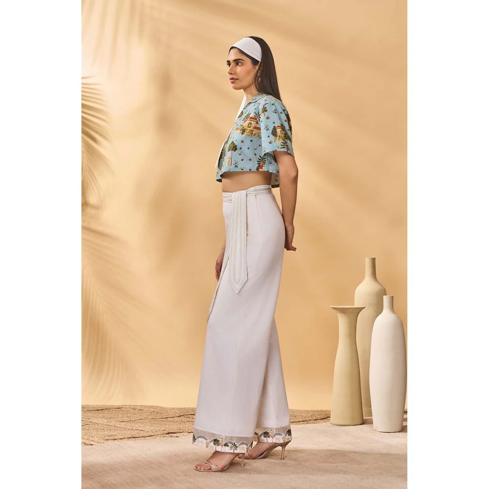 Masaba Blue Miniature Dreams Crop Top - Image 2