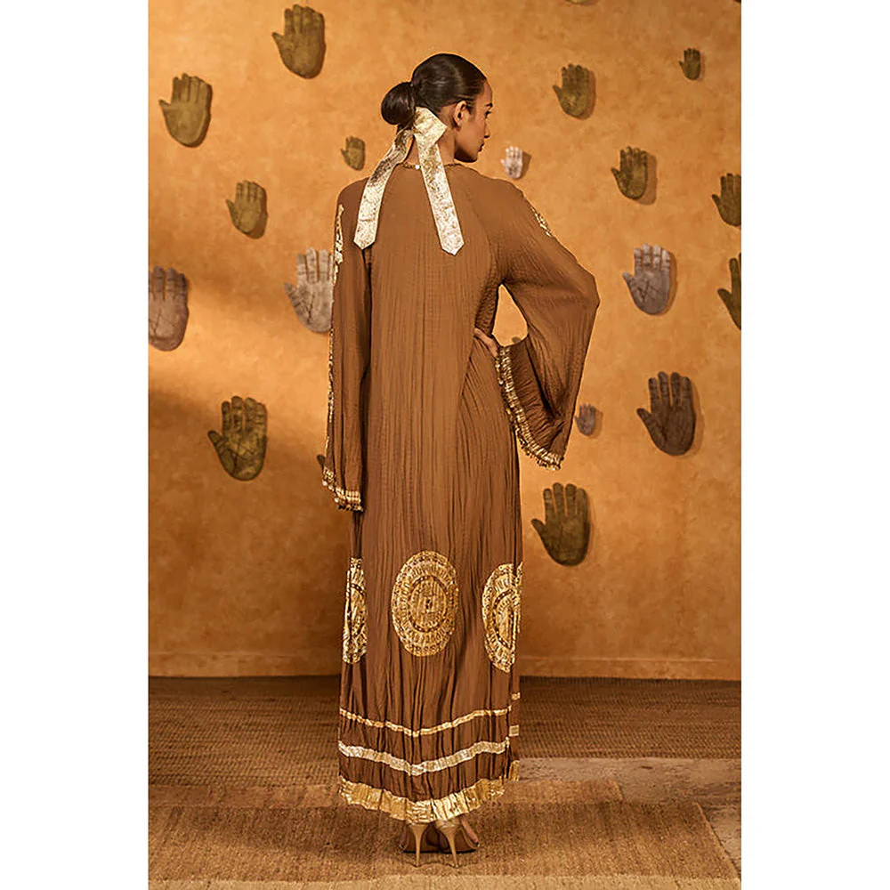Masaba Mocha Muse Brown Moonfish Kaftan - Image 2