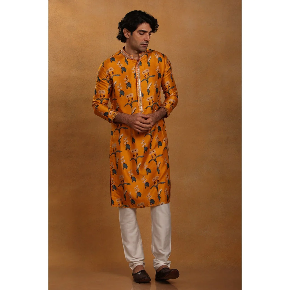 Masaba Mustard Spring Blossom Kurta - Image 4