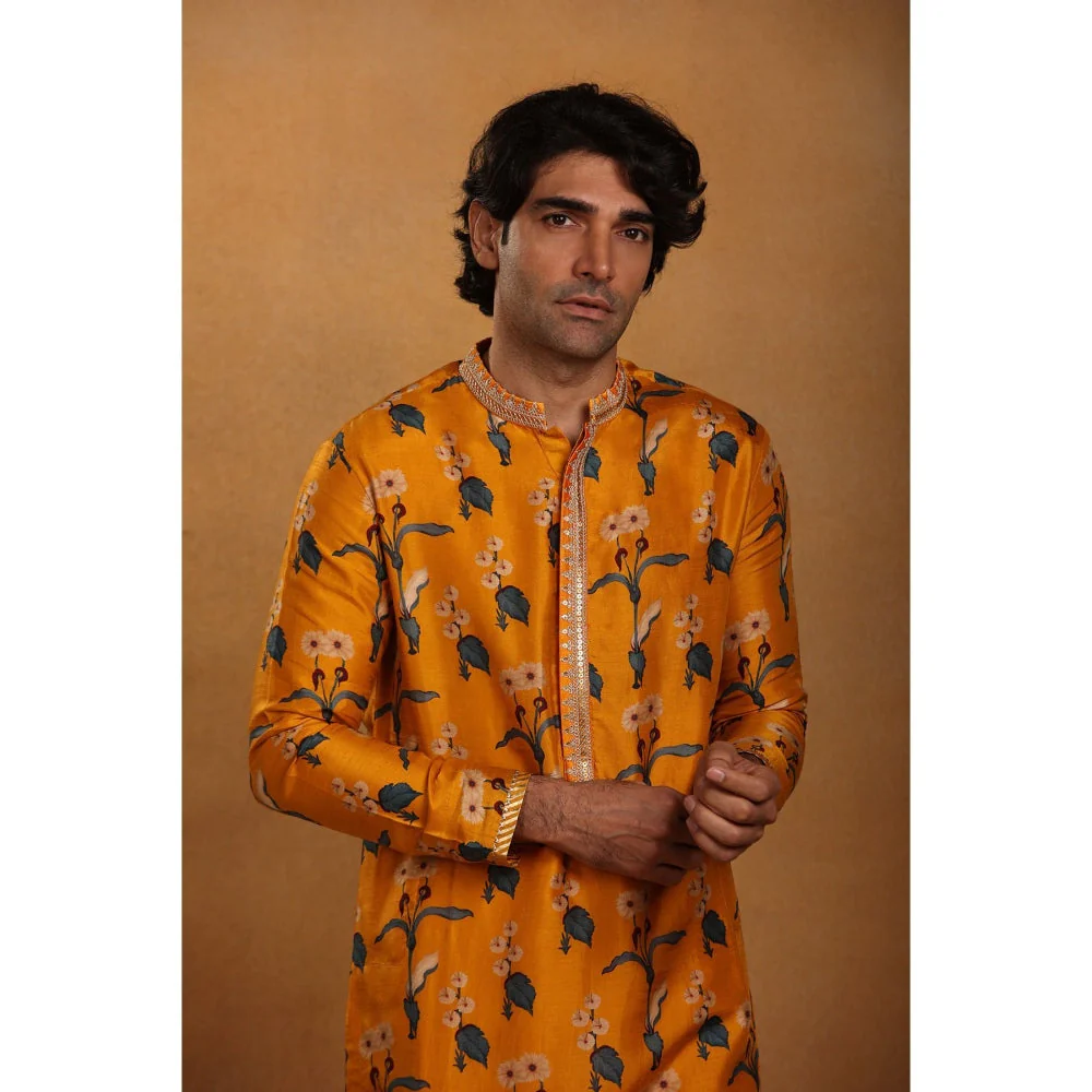 Masaba Mustard Spring Blossom Kurta - Image 5