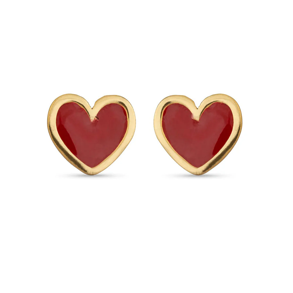 MNSH Red Heart Studs - Image 4