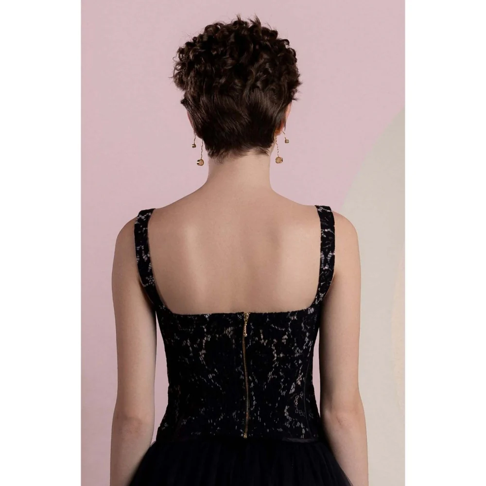 Natalia Livingston Charolette Black Corset Top - Image 5