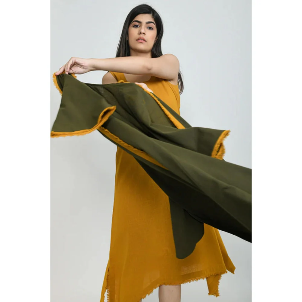 OMAANA Army Faiza Dress with Jacket - Image 5