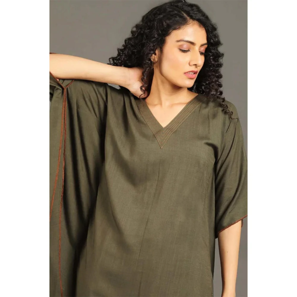 OMAANA Army Green Sufi Sage Co-Ord's - Image 5