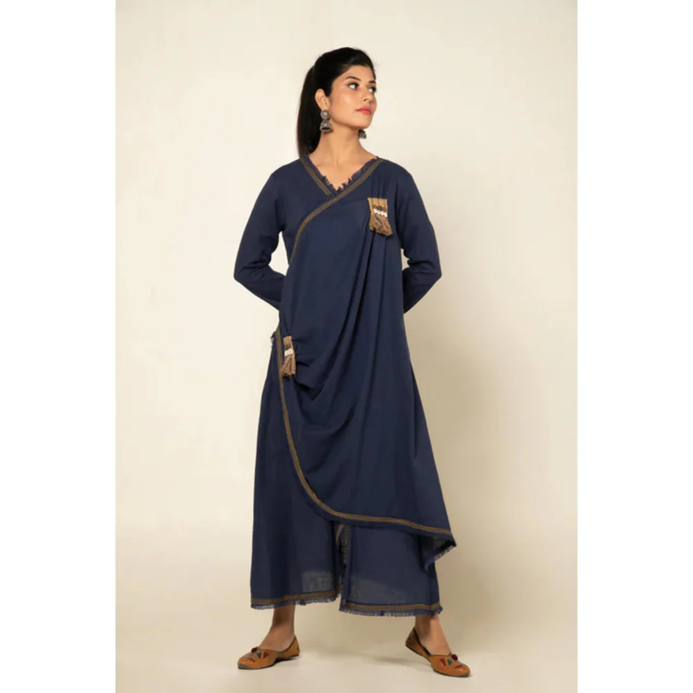 OMAANA Blue Sufi Aza Boho Maxi Dress - Image 2