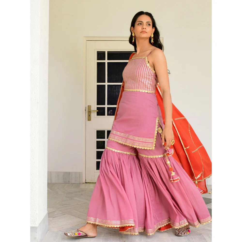 OMAANA Kamal Sohini Sharara Set (Set of 3) - Image 2