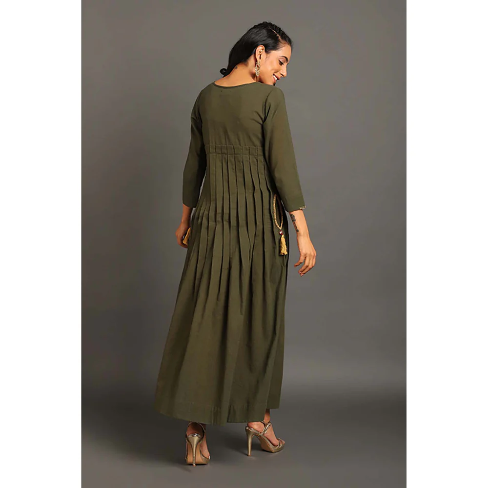 OMAANA Pleat Around Long Maxi Dress - Image 2