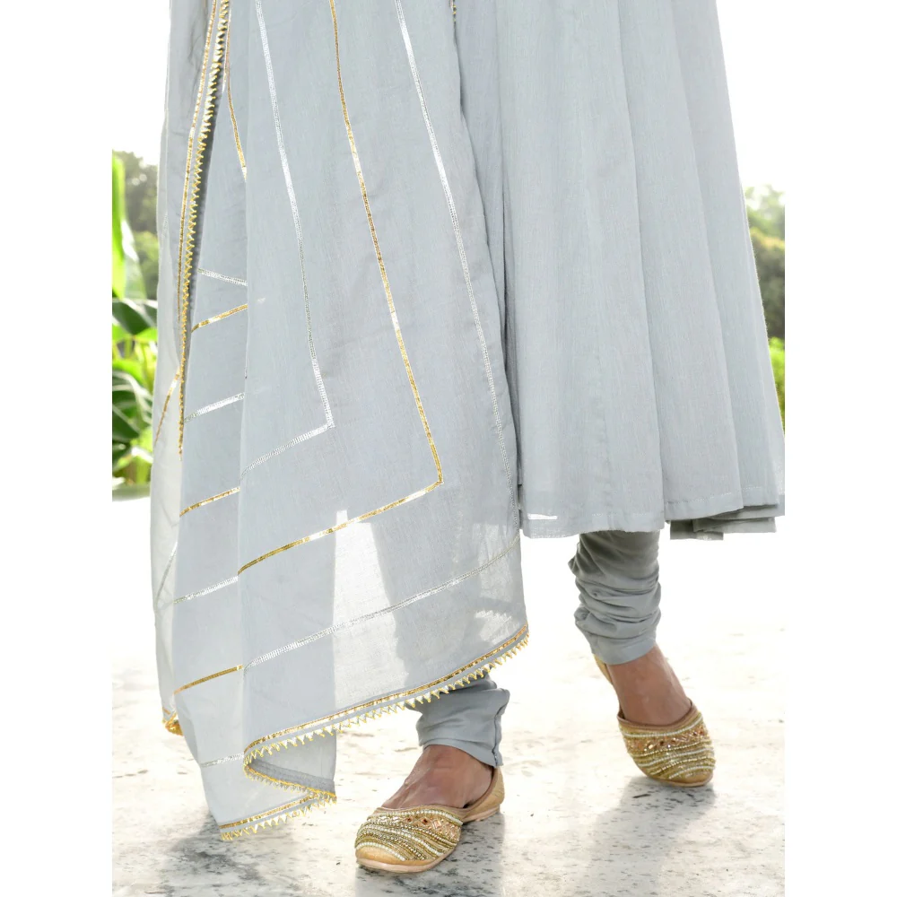 OMAANA Saanjh Taani Anarkali Suit Set (Set of 3) - Image 6