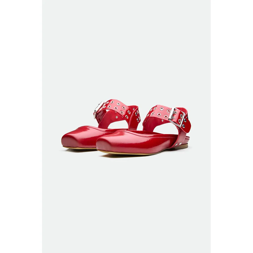 Oroh Red Gloucester Mules - Image 3