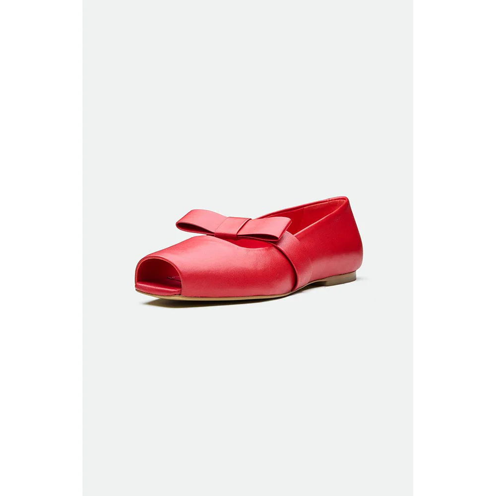 Oroh Red Maidstone Ballerinas