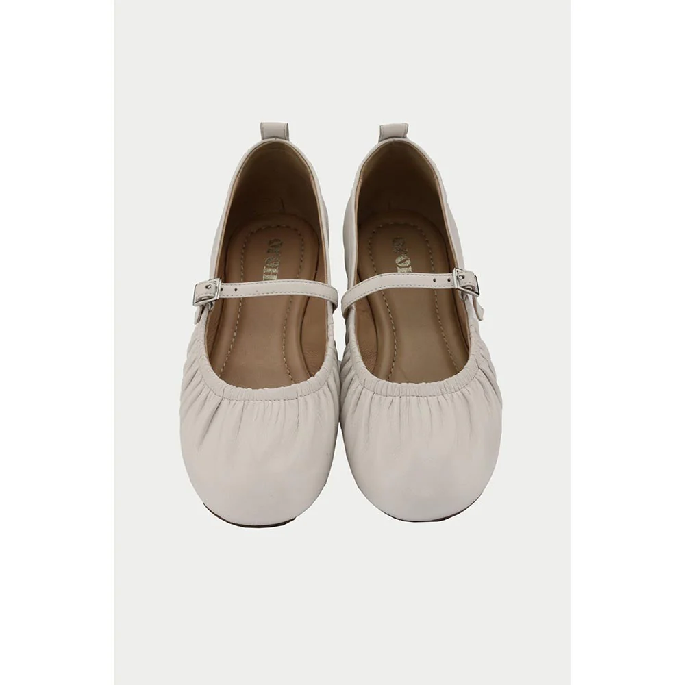 Oroh Women Carpi Casual Ballerina White - Image 8