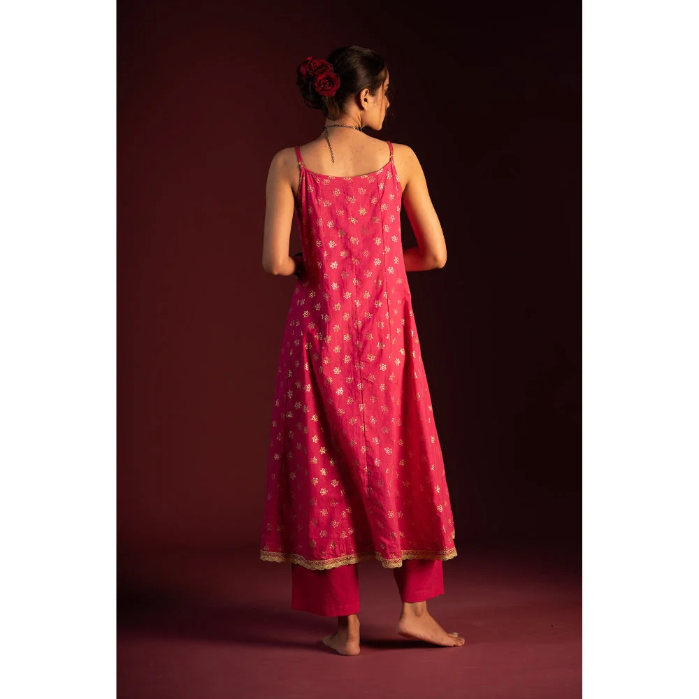 PANTS AND PAJAMAS Blue Shukra Foil Print Dupatta - Image 5