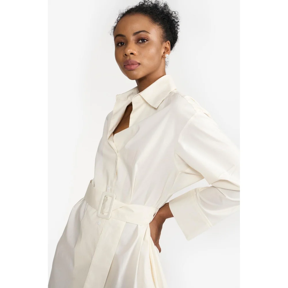Perona Chloe Off White A Line Dress - Image 6