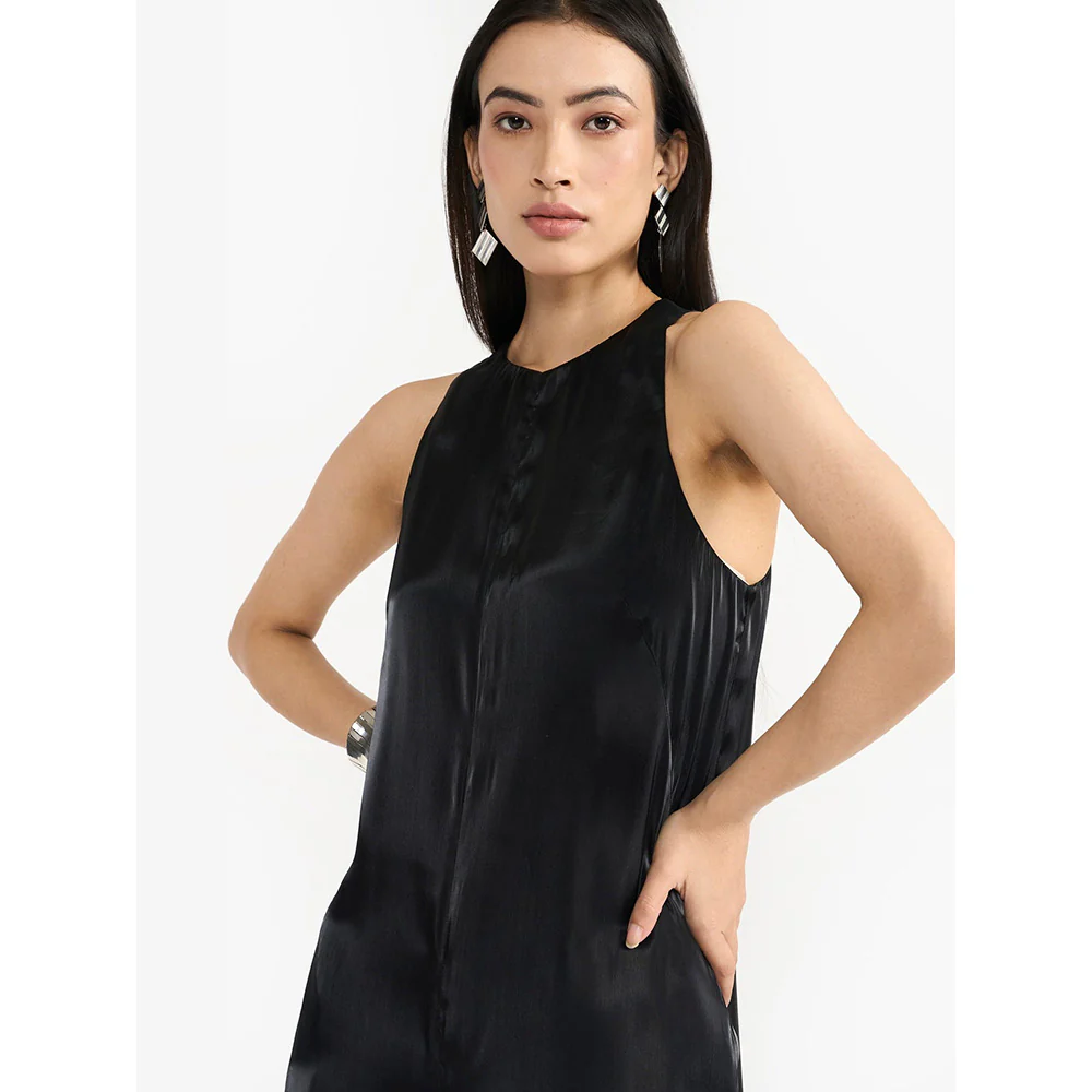 Perona Kendra Black Silk Jumpsuits - Image 5