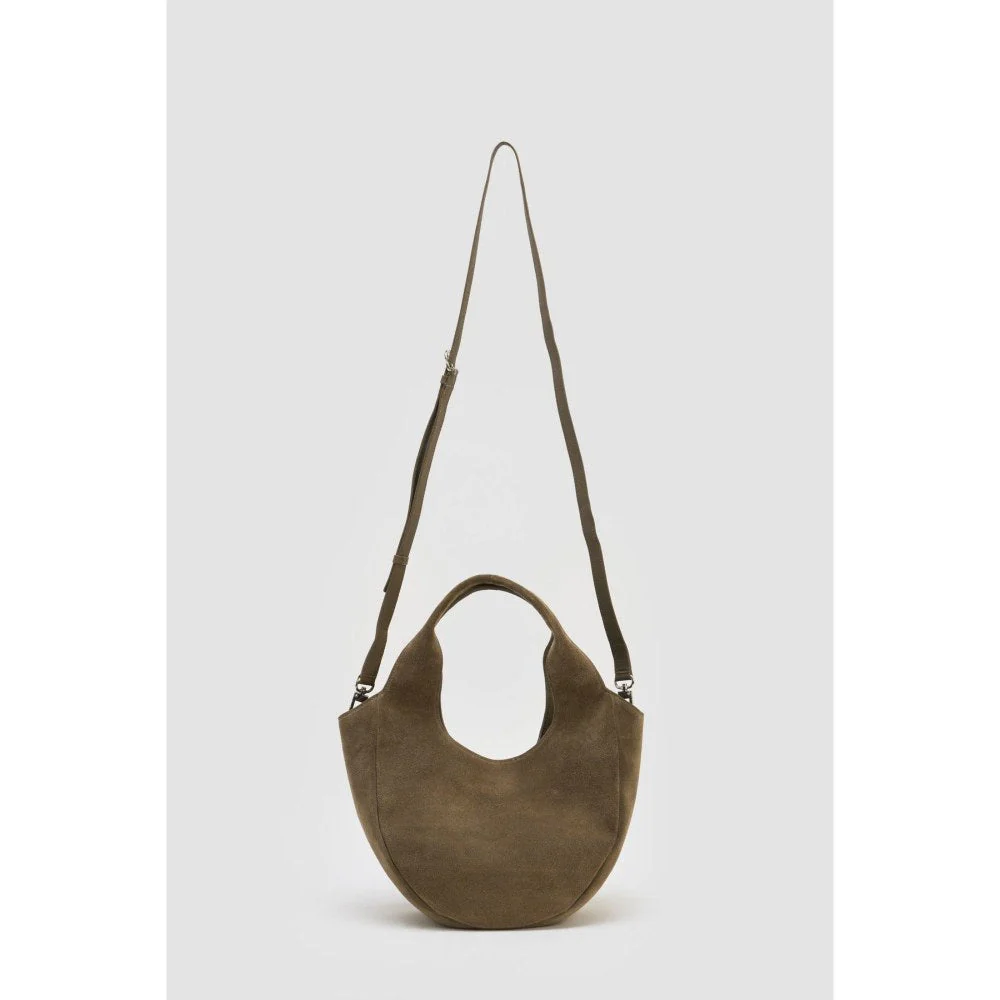 Perona Women's Olive Handbag with Detachable Strap - Image 6