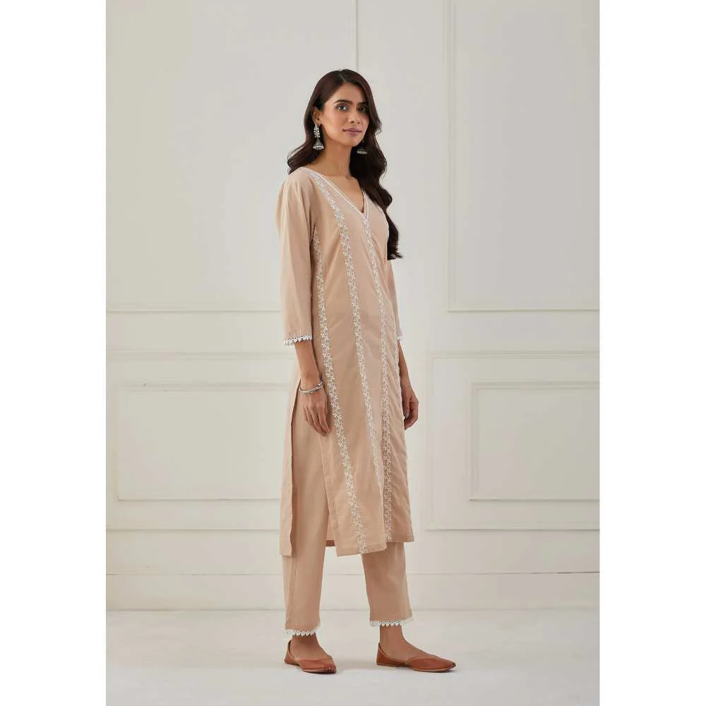 Priya Chaudhary Beige Pants - Image 2