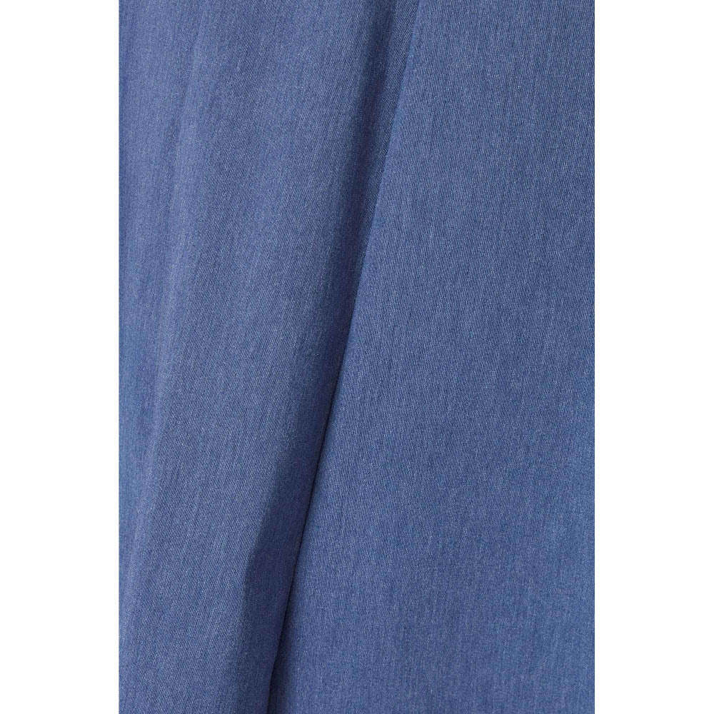 Quiz Clothing Blue Square Neck Sleeveless Fit And Flared Midi Dress - Image 5