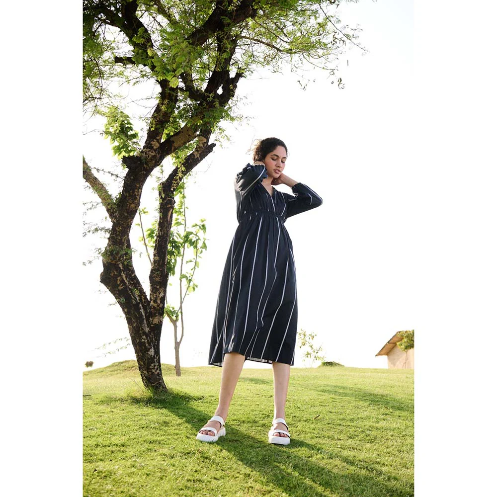 Raas Life Black Cosmo Stripe Dress - Image 3