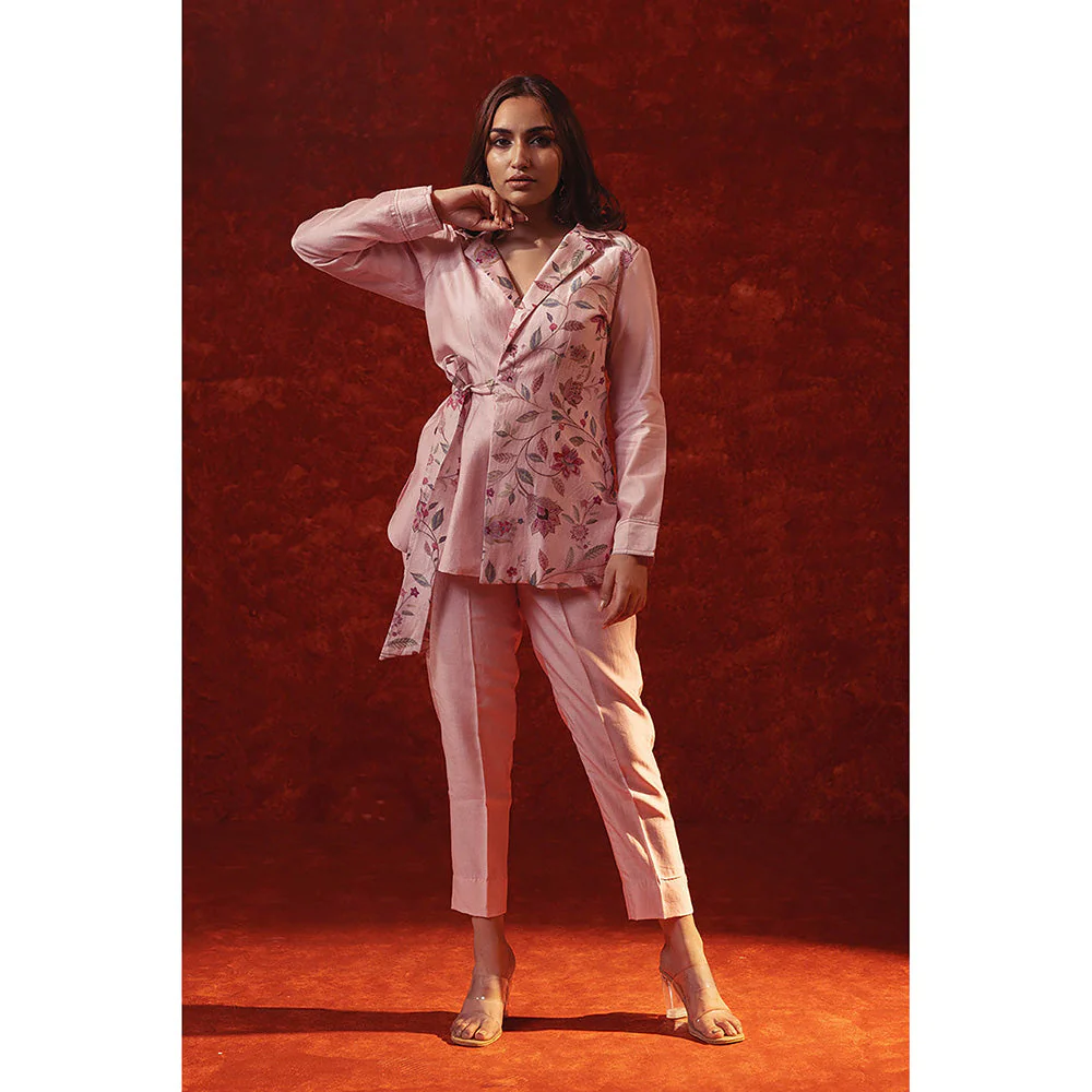 RITIKA GUPTA Pink Printed Co-Ord Set - Image 2