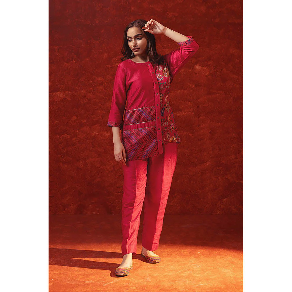 RITIKA GUPTA Red Printed Co-Ord Set - Image 2