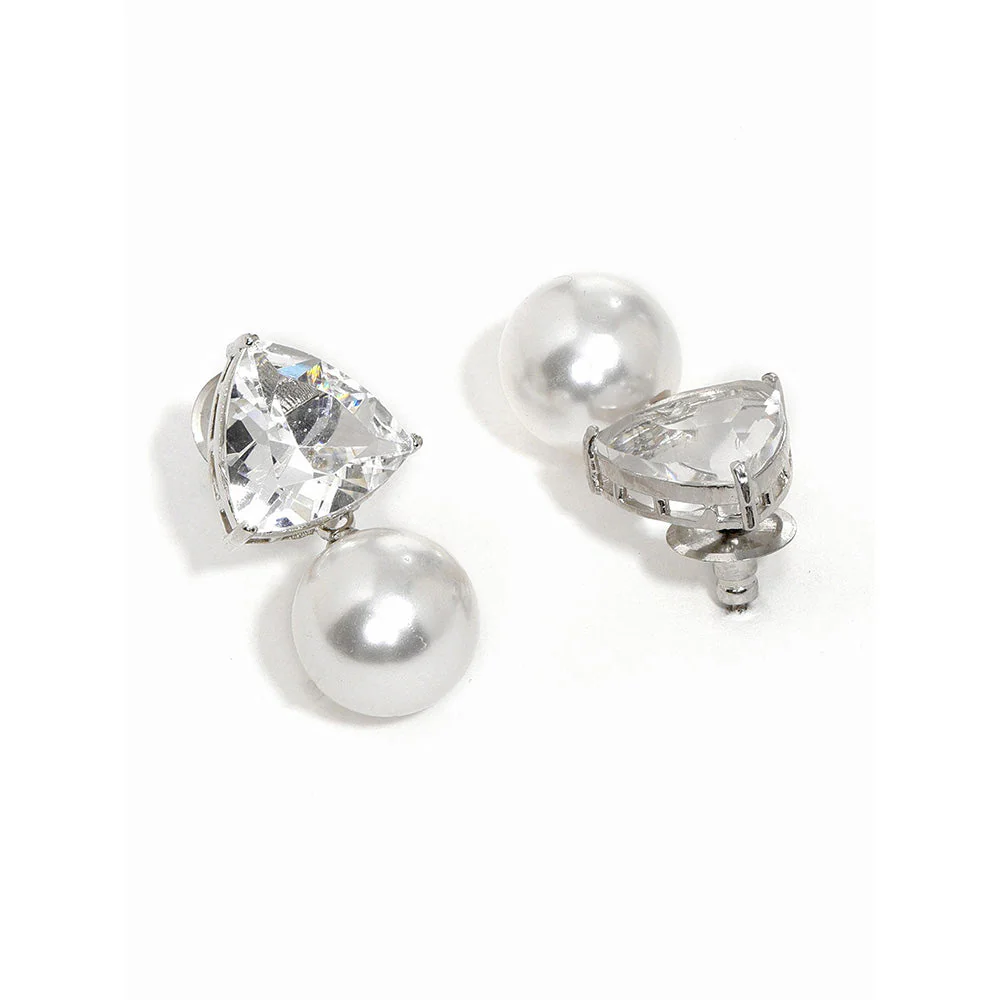 Ritu Singh Crystal Studs Drop Earrings - Image 4