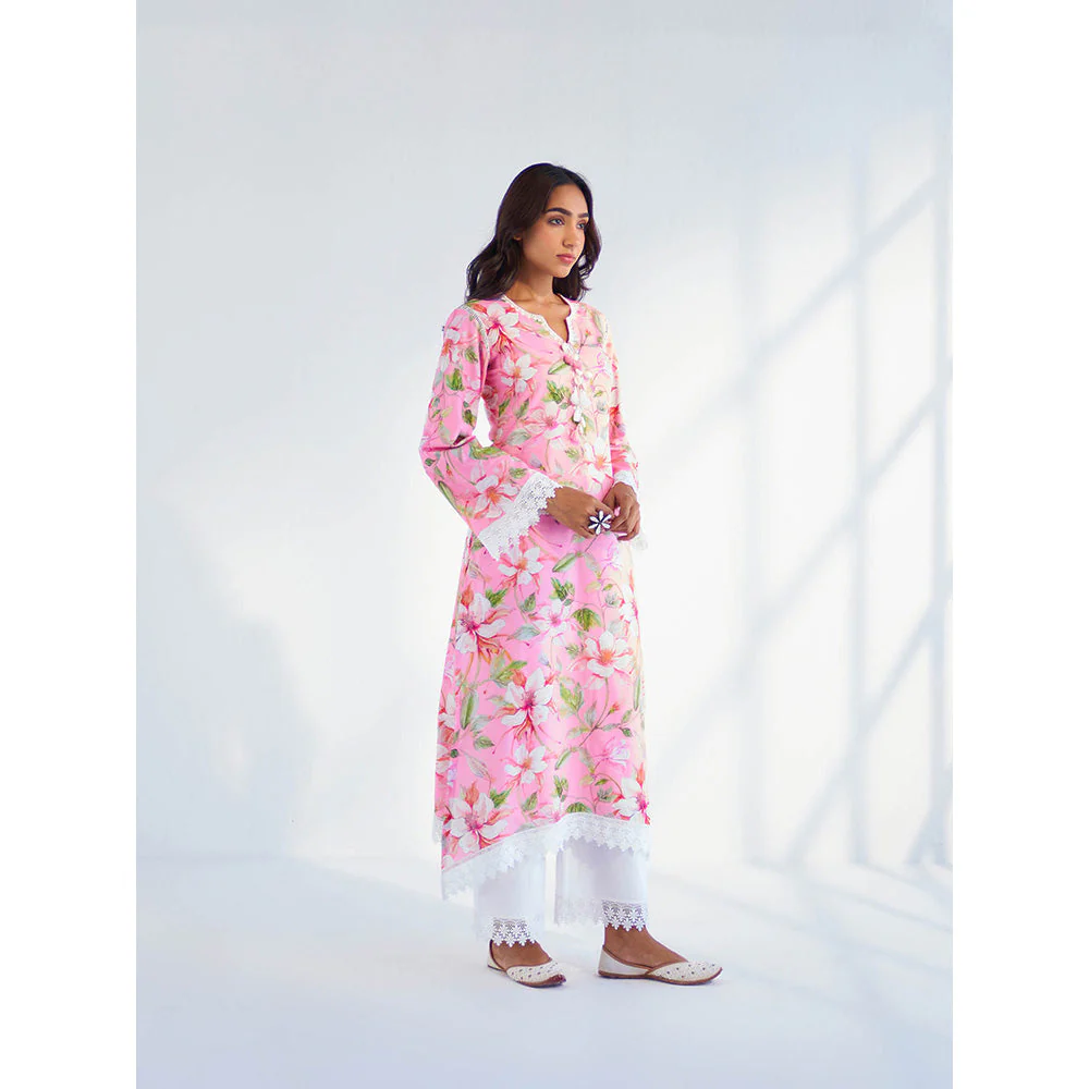 Roze Aasma Kurta with Pant & Dupatta (Set of 3) - Image 4