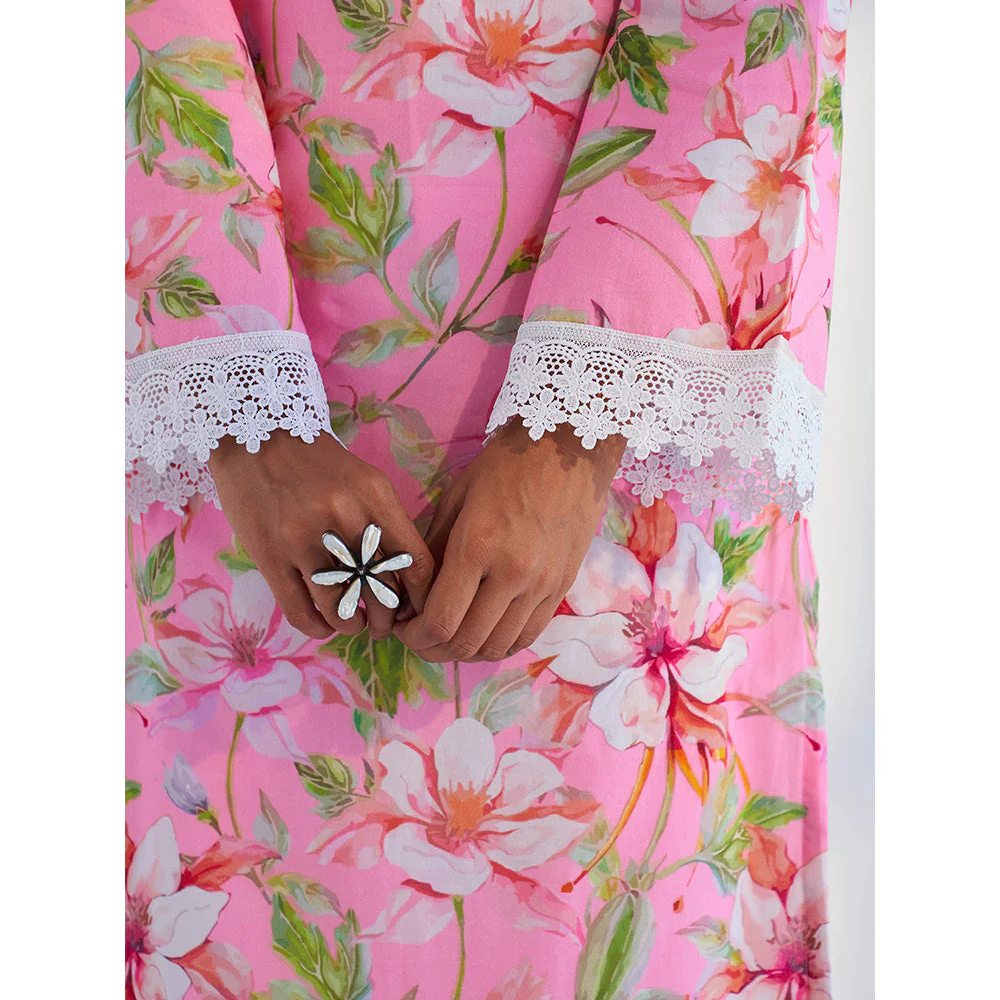 Roze Aasma Kurta with Pant & Dupatta (Set of 3) - Image 7