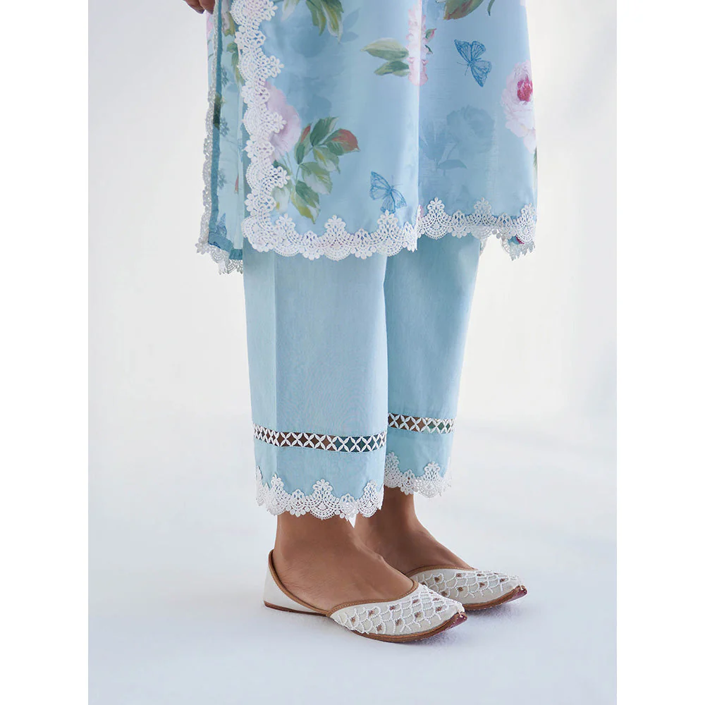 Roze Mariam Kurta with Pant & Dupatta (Set of 3) - Image 4