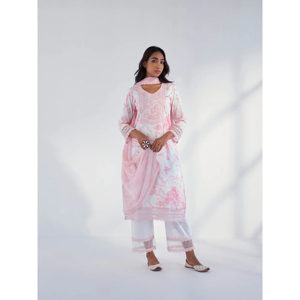 Roze Nyla Pink Dupatta - Image 4